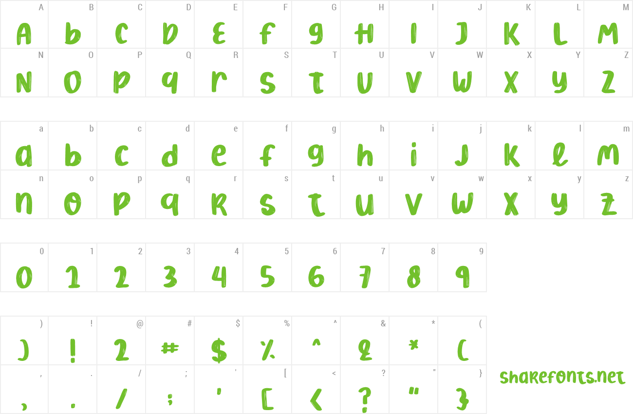 Font Boldy Boho preview